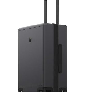 LEVEL8 Rolling Carry on Luggage Airline Approved, Carry-on Suitcases with Wheels, Lightweight Luminous Textured Luggage for Men Women, Tsa Lock, 20 Inch, Dark Grey
